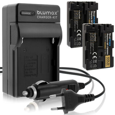 2x Akku + Lader für Sony FM500H DSLR-Alpha 500 850 900 SLT-A65 A99 2040 mAh