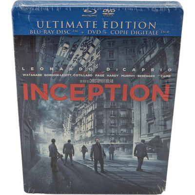 Inception Steelbook G1 2010 Blu-ray+DVD+Digital Leonardo DiCaprio Nolan_Libre