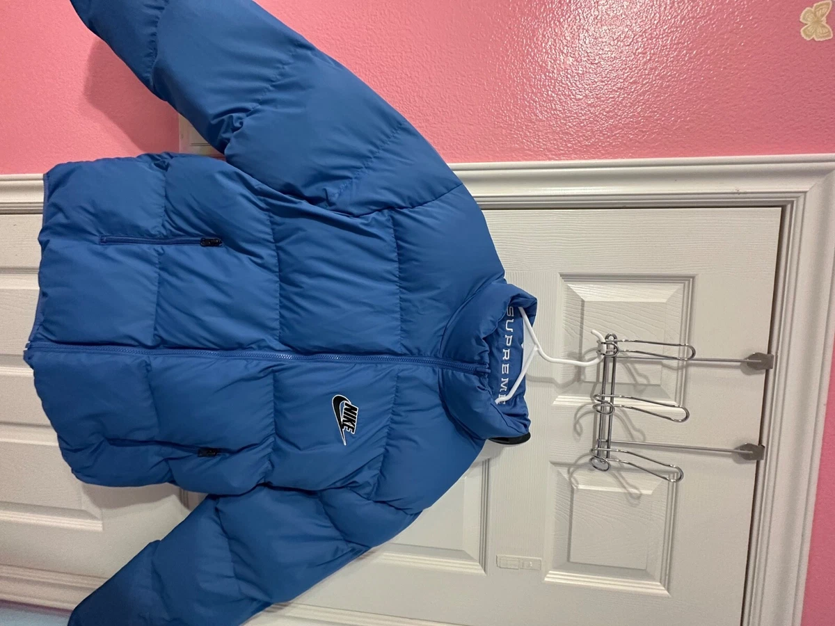 Supreme x Nike Reversible Puffy Jacket Blue Color Size Large | eBay
