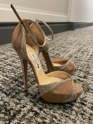 Platform Suede Heels Formal Shoes 39 