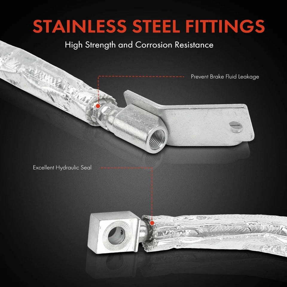 前驱动 LH 制动液压软管适用于克莱斯勒 Prowler 2002 Plymouth Prowler — 第 4/4 张图片