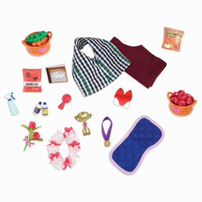 LORI Zubehör Pferde-Set Zubehör für Puppe 15cm Accessoires, Futter, Preis, Decke