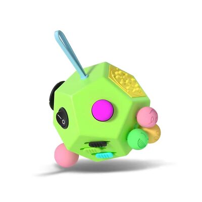 Fidget Dodecagon  12-Side Fidget Cube Relieves Stress and Anxiety Anti Dep