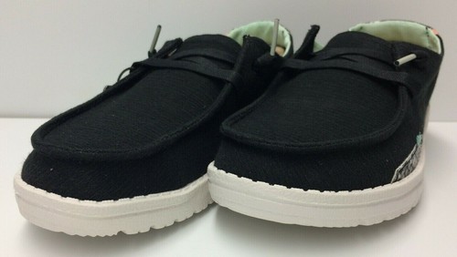 Hey Dude Wendy Snake Linen Black 