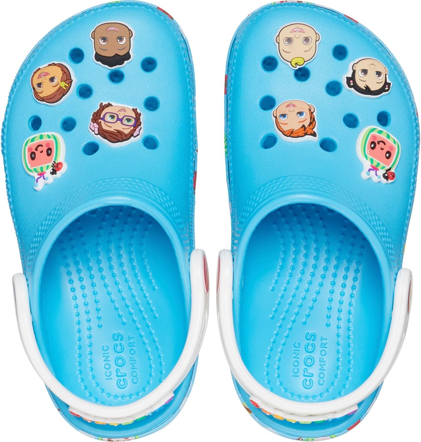 Crocs Unisex Classic Cocomelon Clogs for Toddlers in Electric-image