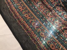 Multicolor 2way stretch sequin Lace fabric 50 Width Sold By The Yard