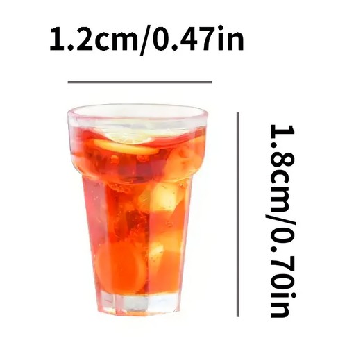 Dollhouse Miniature Glass of Iced Tea w/ Lemon 1:12 Scale Fast US Shipping - Picture 2 of 2