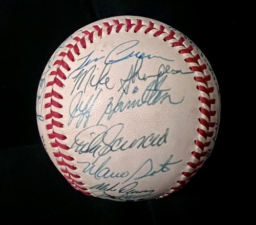 1988 WS Champion Dodgers Signed Baseball. Sutton, Lasorda, Hershiser (MVP). JSA - Picture 6 of 7