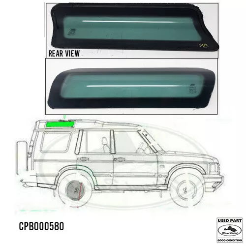 LAND ROVER ROOF GLASS ALPINE WINDOW RIGHT DISCOVERY II 2 CPB000580