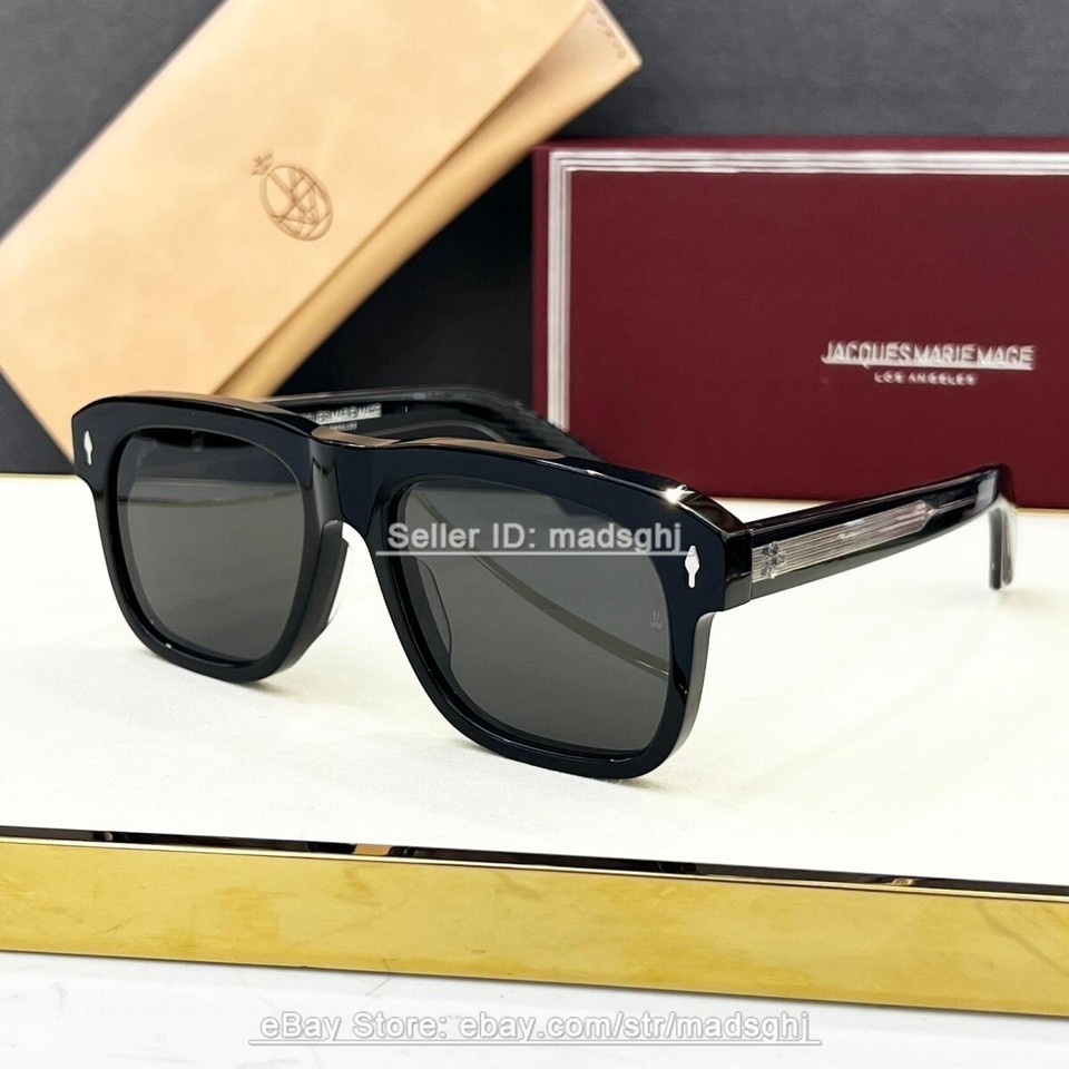 Jacques Marie Mage Yves Unisex Sunglasses Retro Tortoise Shell Frames