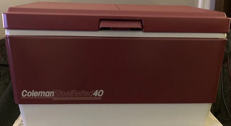 RARE coleman steel belted 40 cooler, from the 80