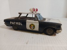Vintage Chevrolet Police Japan car Tin Toy by ICHIKO