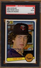 MINNESOTA TWINS signed FRANK VIOLA - 1983 donruss #382 - ROOKIE CARD. rookie card picture
