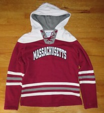 Champion UMASS UNIVERSITY OF MASSACHUSETTS AMHERST MED Hockey Hooded Sweatshirt