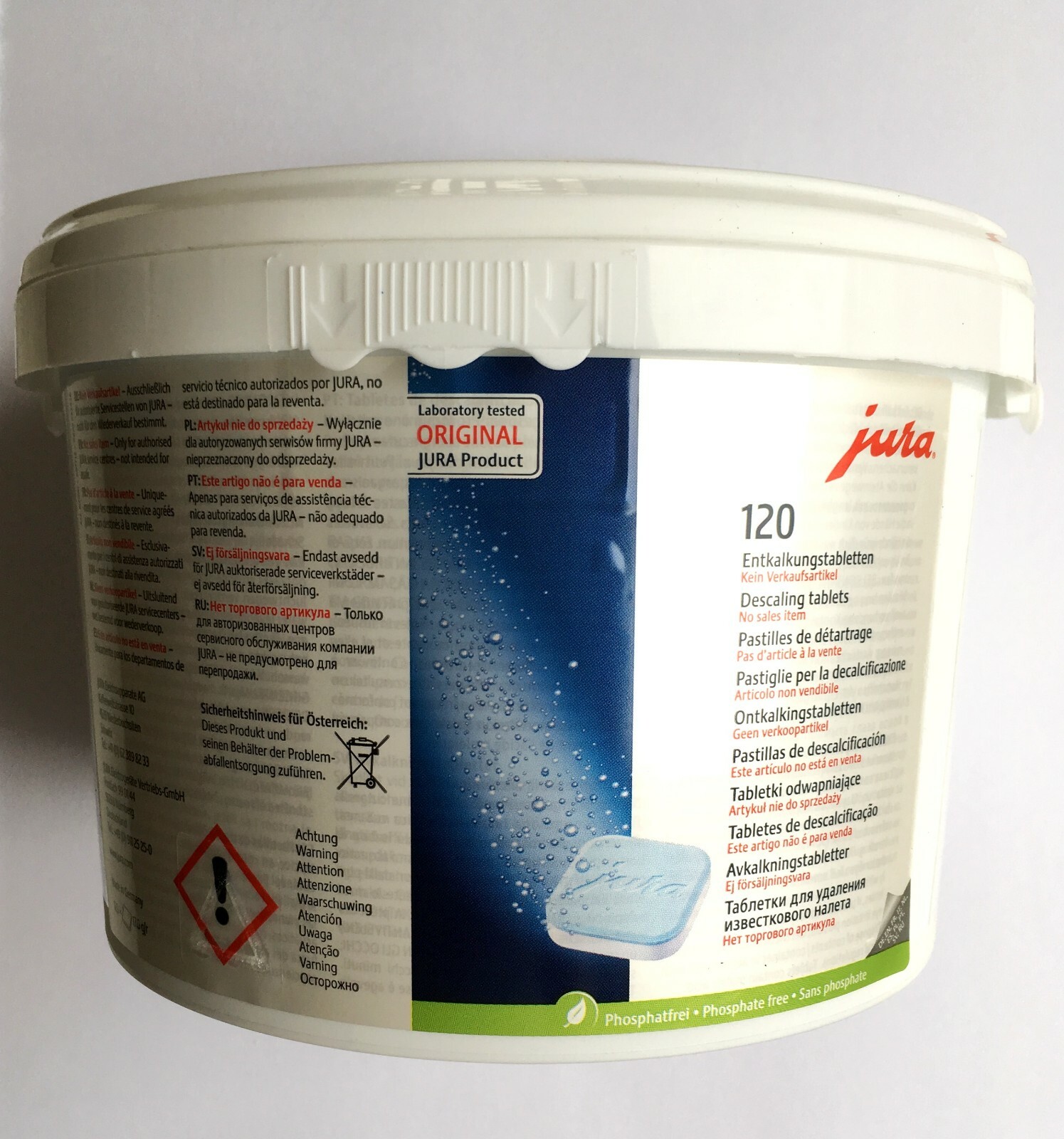 ORIGINAL JURA Entkalkungstabletten 120 er Dose Nr.62081
