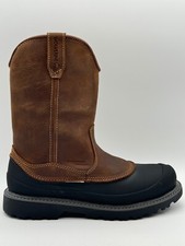 NEW WOLVERINE FLOORHAND SWAMP SZ 11.5 M MEN STEEL TOE WORK IN DARK BROWN W221020