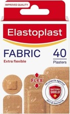40 Assorted Fabric Plasters Breathable Flexible Adhesive FirstAid Wound Healing