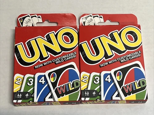 UNO Wild with "Shuffle Hands" 2019 Mattel Games (Pack of 2)