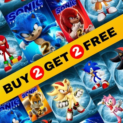 BUY 2 GET 2 FREE - Cool Hedgehog Posters - Sonic Wall Art For Boys Room Decor