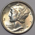 1941 Gem Mint State Mercury Dime