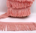 10M Rope Bullion Tassel Peach Trim Fringe Sofa Bedding Upholstery 10CM WIDE