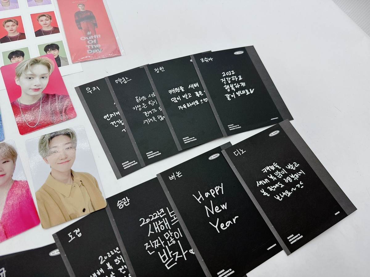 SEVENTEEN 2022 Seasons Greetings Official Photo Card set Outfit Of