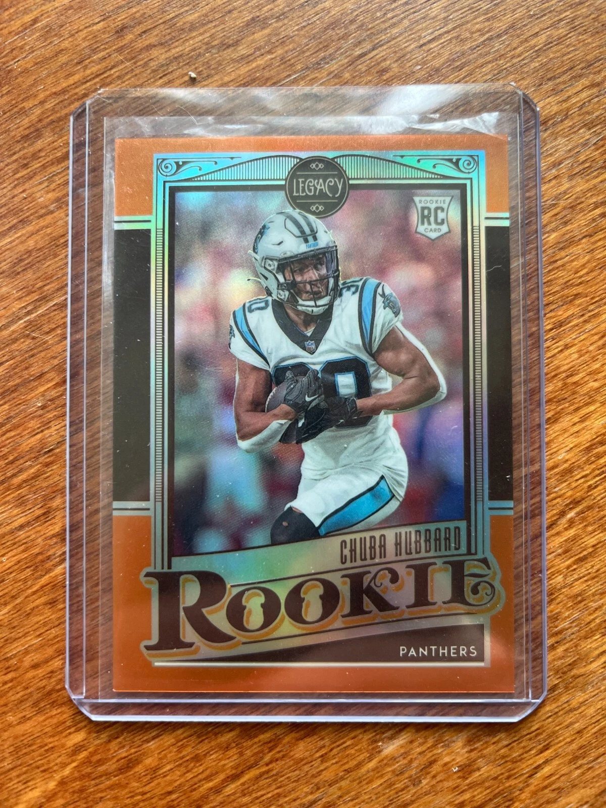 Chuba Hubbard Panini Chronicles Legacy Update Rookies #214 Signature-Orange