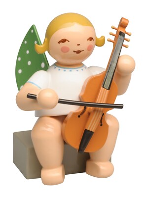 Wendt & Kühn Engel mit Viola da Gamba dunkel oder blond 650/86A Neuheit 2025