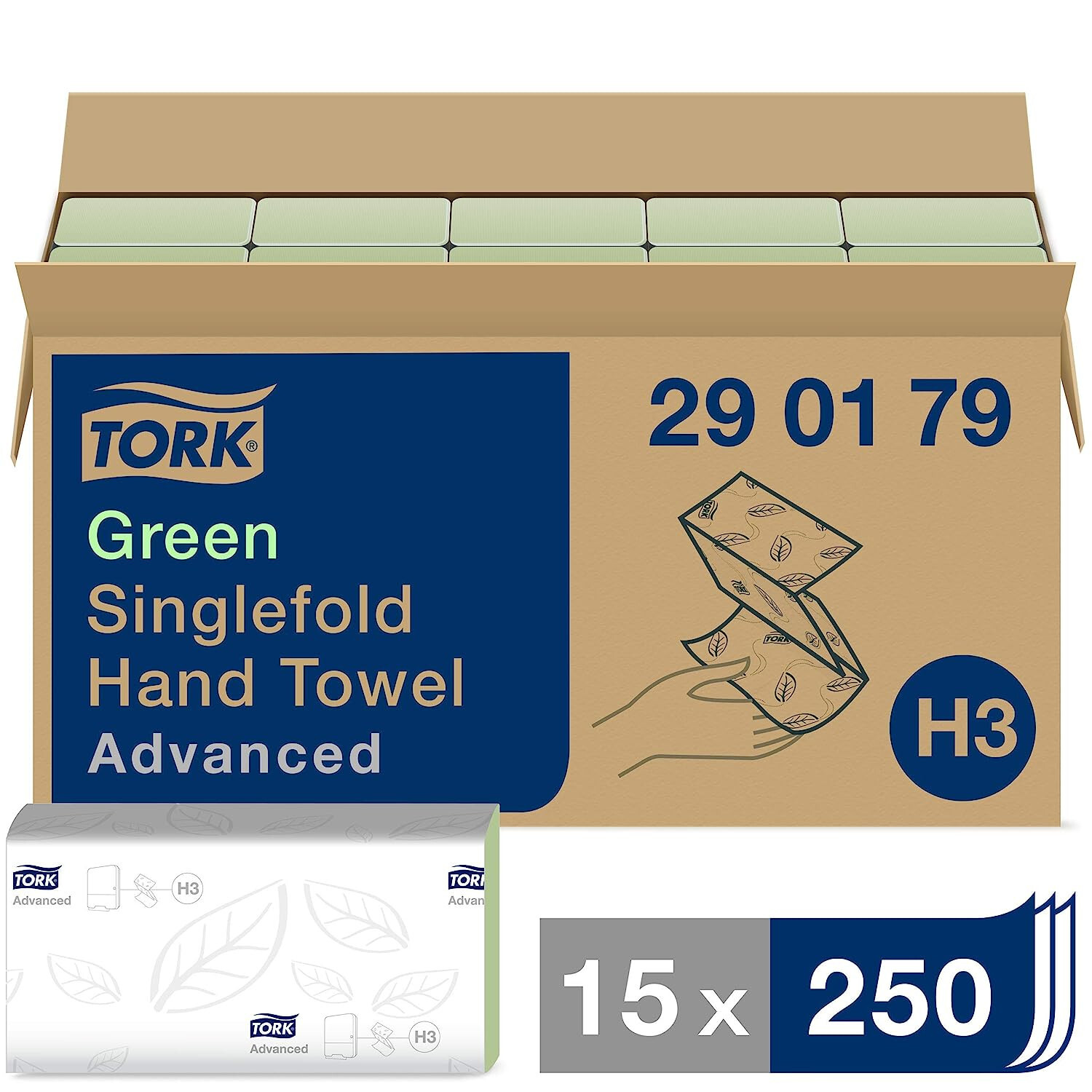 Tork essuie-mains pliés en V solution contre le gaspillage de papier en essuyage collectif