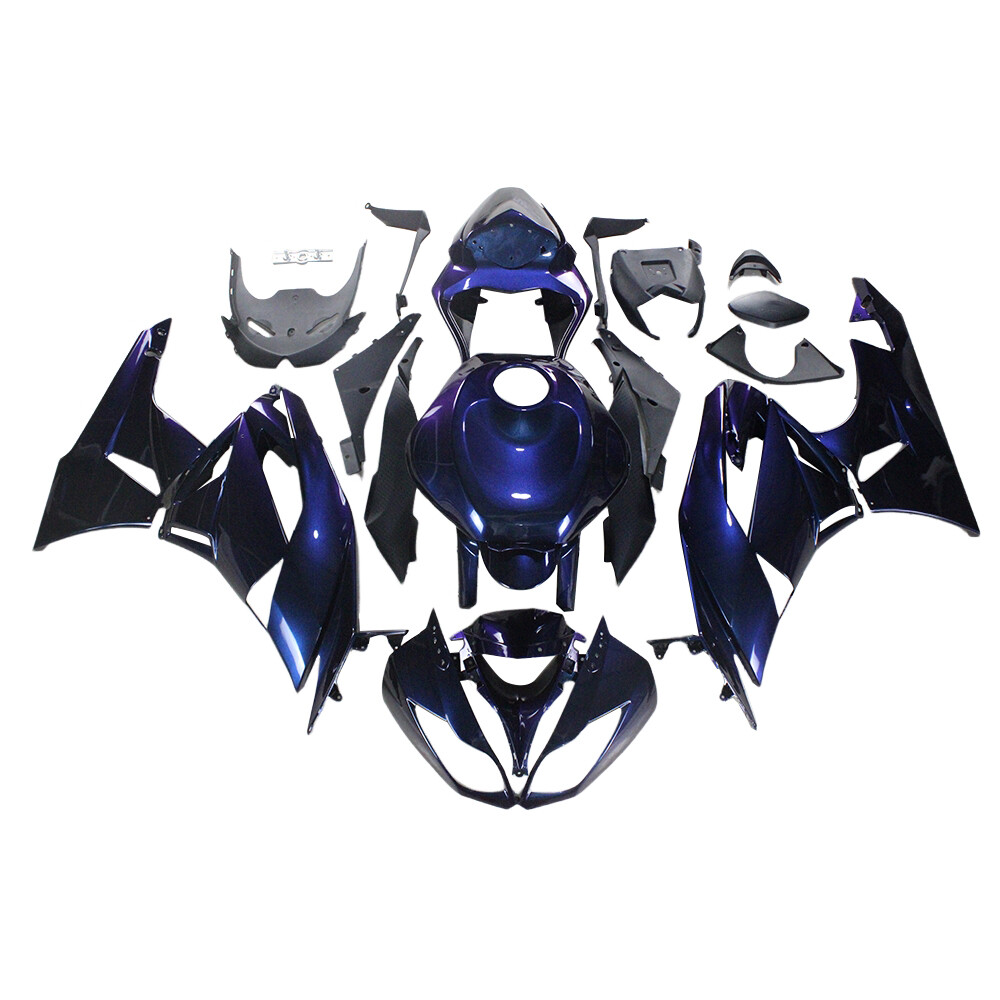 Chameleon Blue Purple Fairings For ZX6R Ninja ZX-6R 2009