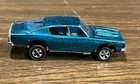 Vintage Hot Wheels Redline Custom Barracuda Aqua / Blue - Hong Kong
