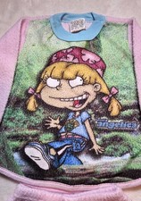 Vintage Rugrats Angelica Pickles Pink 4T Pajama Set Hip-Hop Streetwear Rare Flaw