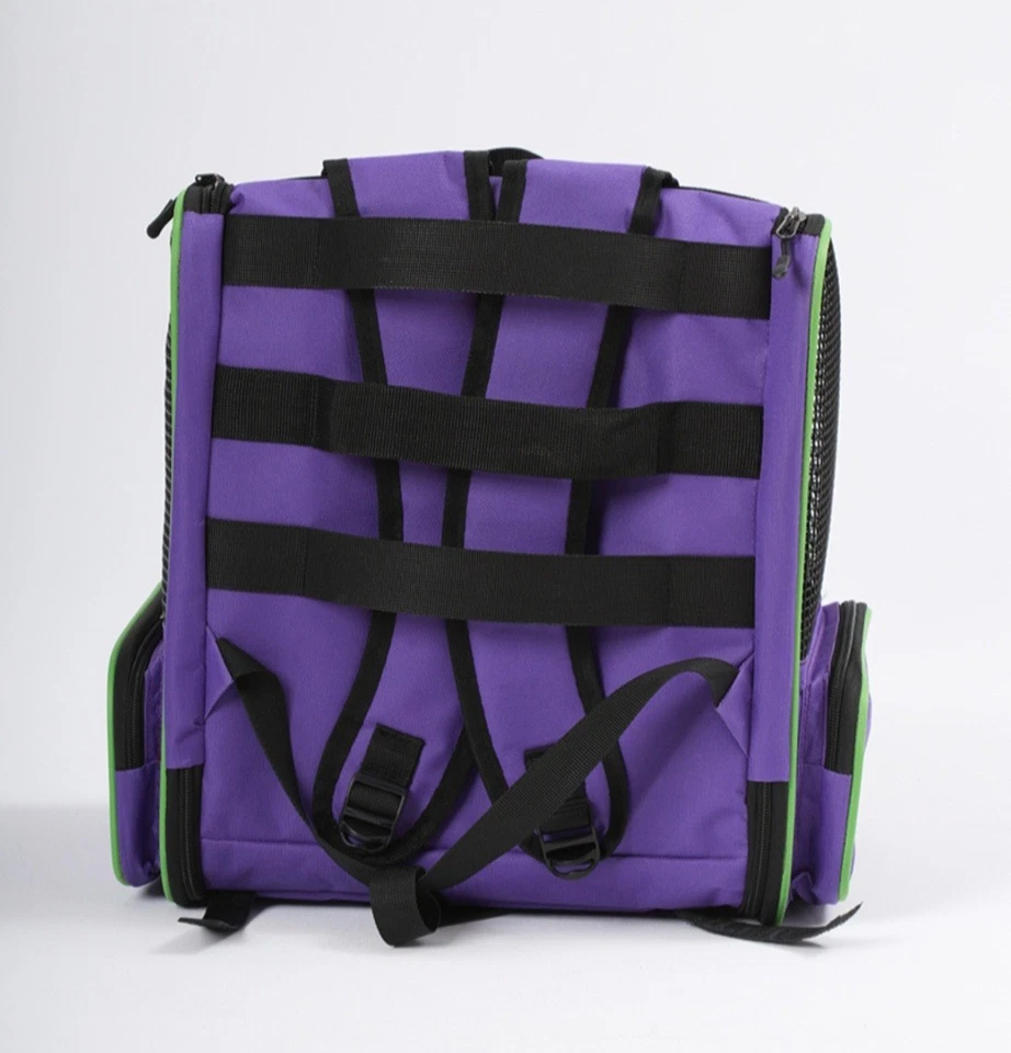 Faltbare Transporttasche, Rucksack für Katzen & kleine Hunde – mit Netz & Griff - Bild 2 von 3