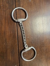 5.75” Custom Abbey Curb Chain Eggbutt Snaffle Bit  