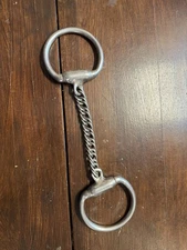 5.75” Custom Abbey Curb Chain Eggbutt Snaffle Bit  