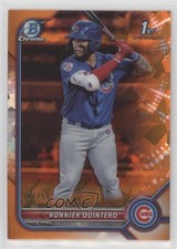 2022 Bowman Sapphire Edition Chrome Prospects Orange 7/50 Ronnier Quintero 02l6
