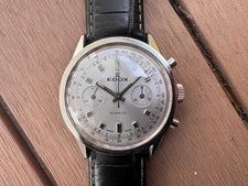 Orologio Uomo Vintage EDOX Cronografo Carica Manuale Landeron 248 HAU Watch