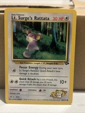 Pokemon TCG Lt. Surge's Rattata Gym Challenge Common Card 85/132 2000