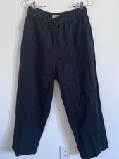 Everlane Basic Organic Cotton Twill Relaxed Tapered Pants Black XL