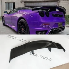 VLS Style Carbon Fiber Rear Trunk Spoiler Wing For Ferrari F430 2004-2009