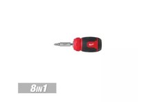 Milwaukee 8-In-1 Compact Multi-Bit Screwdriver 48-22-2910