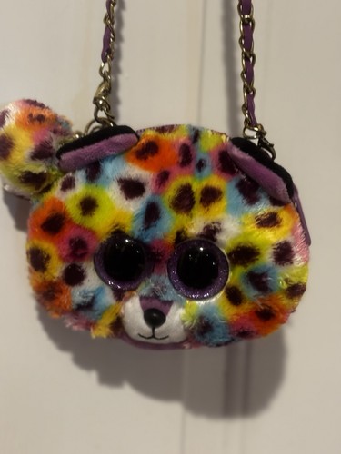TY GEAR COLLECTION GISELLE THE CAT GIRL'S CHANGE PURSE, MULTICOLOR