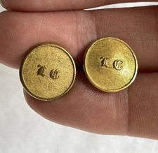 2 Vintage Firmin Leander Rowing Club Henley On Thames Gilt Member Buttons #X267