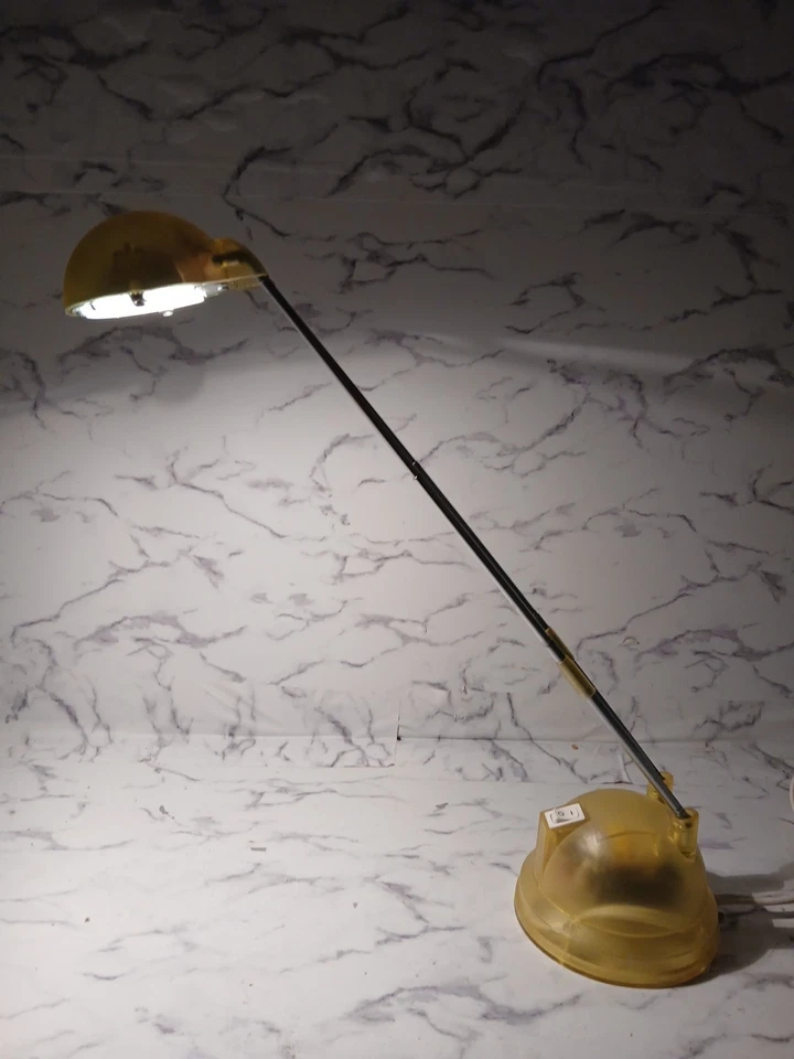 Abajur de mesa telescópico amarelo claro IKEA 90s Espressivo vintage - Imagem 3 de 4