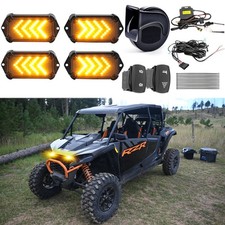 For Polaris RZR XP Ranger 1000 General Street Legal UTV Turn Signal w/ Horn Kit