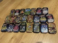 Mini tins Pokémon : lot de diverses boîtes en métal VIDES