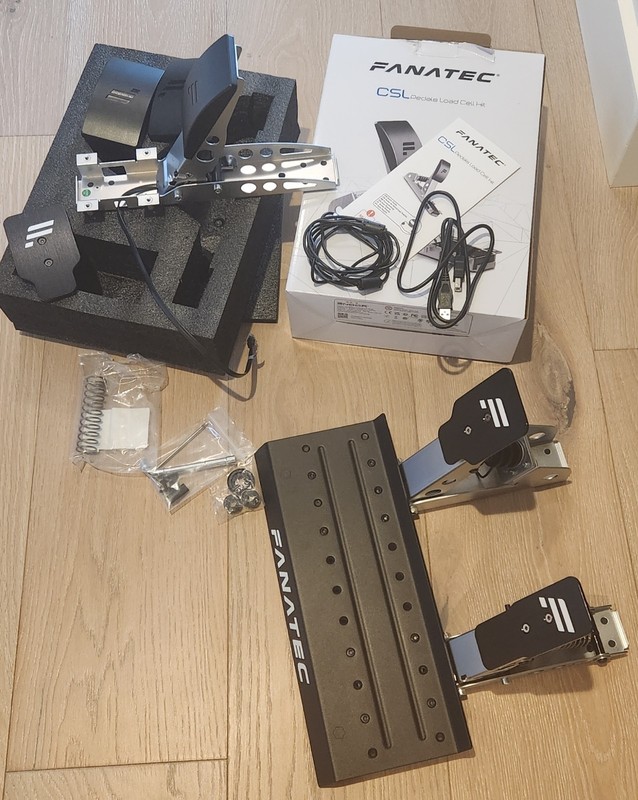 Fanatec CSL Pedals LC w/Load Cell Brake Kit & CSL Pedals Tuning Kit - Sim Racing