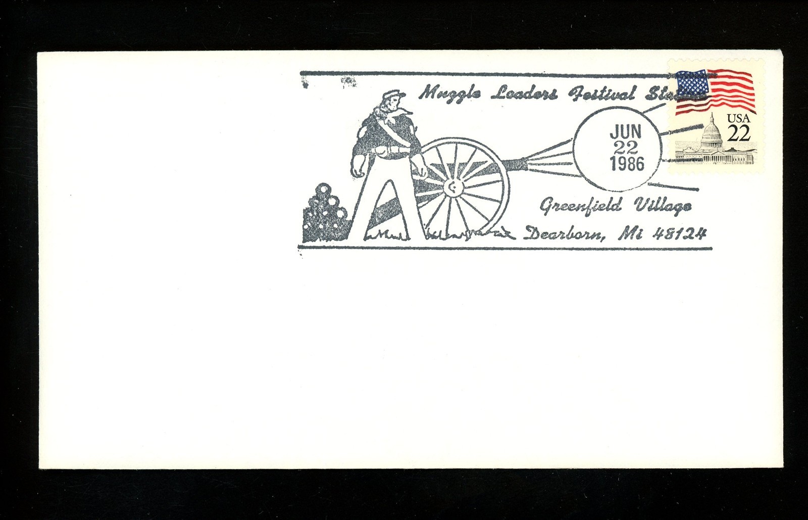 US Postal History Guns Gunning Muzzle Loaders Cannon Pictorial 1986 Dearborn MI