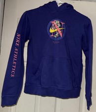 Nike Hoodie Mens Medium Purple Blue Nike Athletics Graphic Fleece Pullover