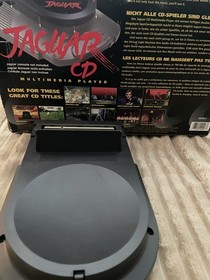 Atari Jaguar Console CD System Attachment Only Black Rare with Box- not tested